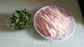 Stir-fried Pleurotus Eryngii with Coriander recipe