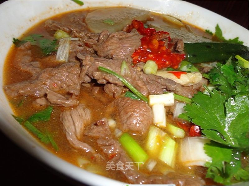 Boiled Beef-so Spicy that I Shed Tears recipe