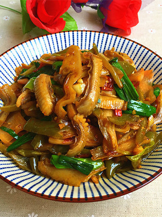 Fried Pork Belly with Kimchi recipe