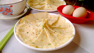 Egg Scallion Noodle Cake recipe