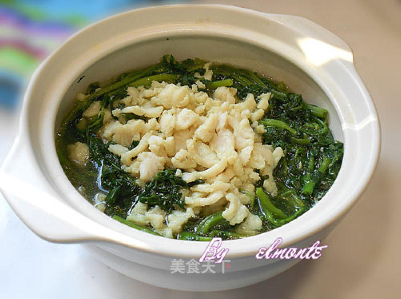 Watercress and Fish Fillet in Claypot recipe