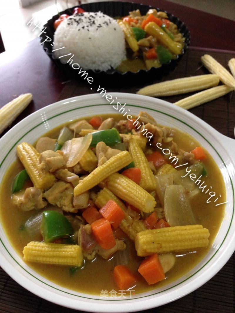 Fresh and Strong Flavor----【curry Chicken with Bamboo Shoots】 recipe