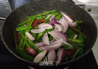 Stir-fried Vegetables with Sausage recipe