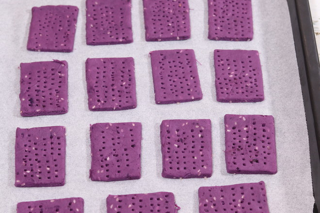 Purple Sweet Potato Biscuits, Crispy Outside and Soft Inside recipe