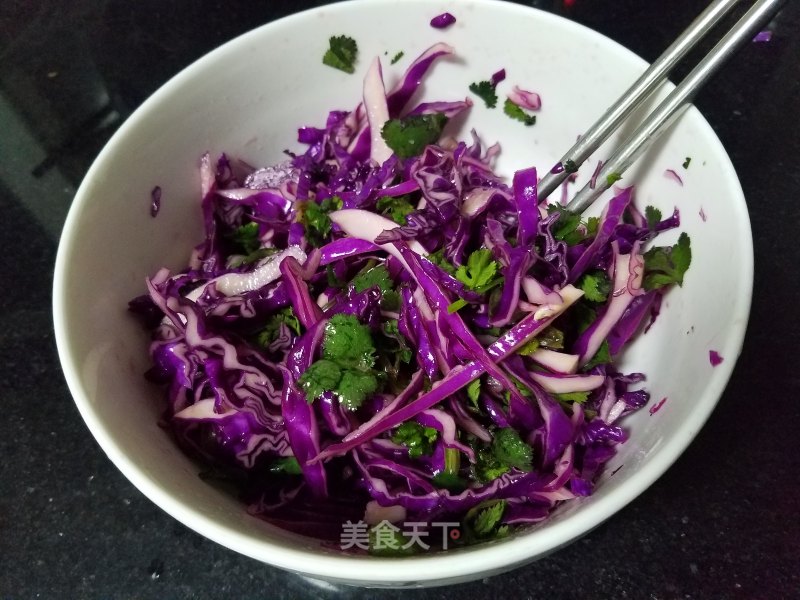 Refreshing Mixed Purple Cabbage recipe