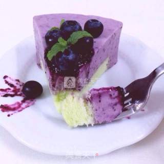 #新良first Baking Competition# Blueberry Yakult Cheese Mousse recipe