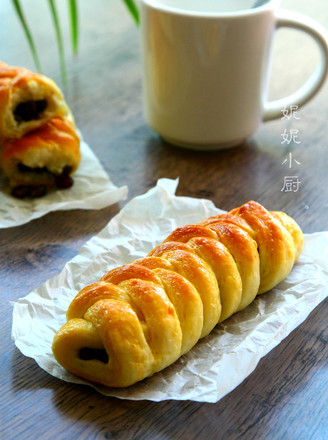 Honey Red Bean Braid Bun recipe