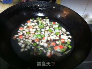 Mushroom Seafood Pimple Soup recipe