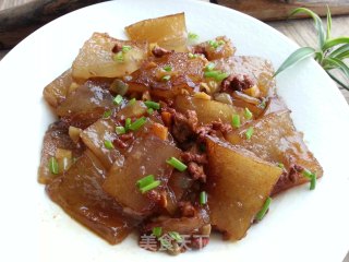 Braised Pork with Fake and Real Braised Pork-minced Meat and Sweet Potato Vermicelli recipe