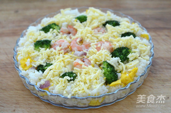 Broccoli Shrimp Baked Rice recipe