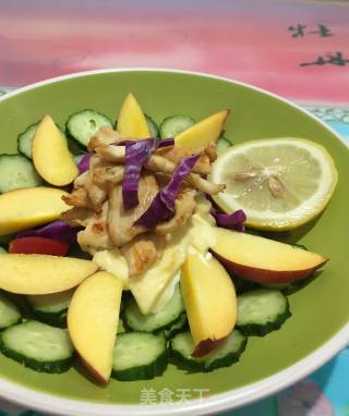 Vegetable and Fruit Salad with Chicken Breast recipe