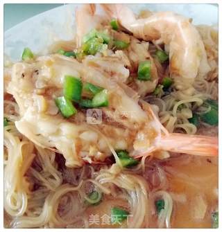 Steamed Shrimp with Garlic Vermicelli recipe