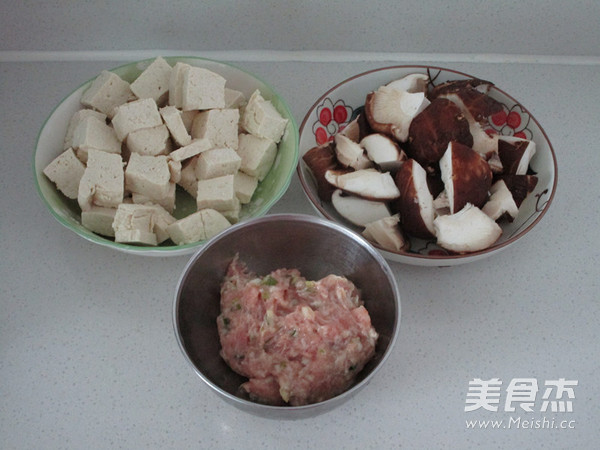 Tofu with Mushroom Minced Meat recipe