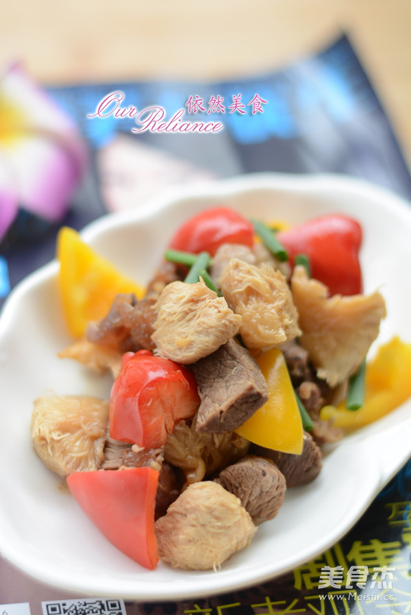 Stir-fried Beef Brisket with Hericium recipe