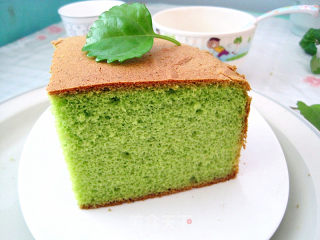 Eight Inch Spinach Chiffon Cake recipe