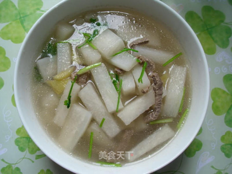 White Radish Beef Soup recipe