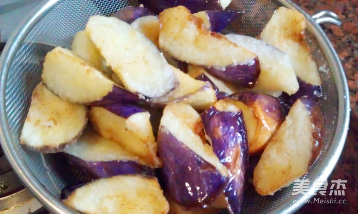 Canned Fish Fried Eggplant recipe