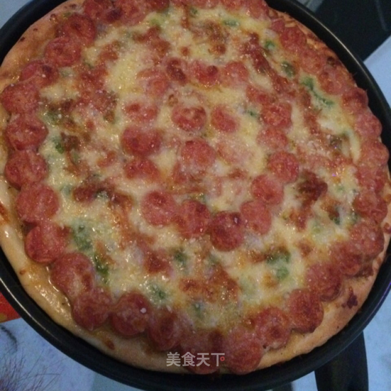 9 Inch Tuna Ham Pizza recipe