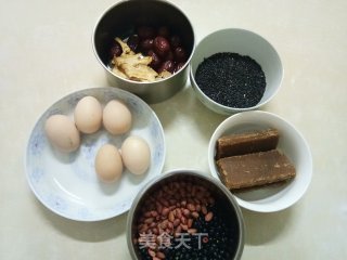 Angelica Black Glutinous Rice, Red Dates, Egg Syrup recipe