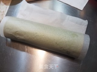 Matcha Honey Bean Cake Roll recipe
