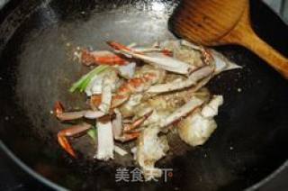 Fried Crab with Ginger and Spring Onion recipe
