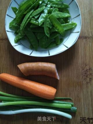 Stir-fried Snow Peas with Ham recipe