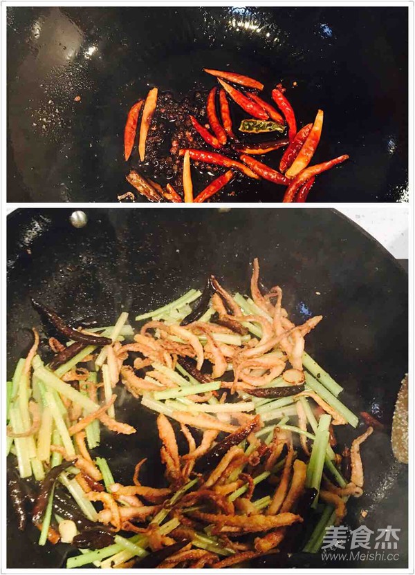 Stir-fried Squid Whiskers recipe