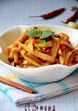 Shredded Eryngii Mushrooms in Cold Dressing recipe