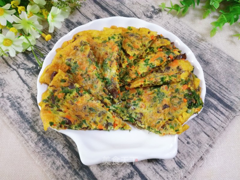 #夏懒人饭#three-color Vegetable Omelette recipe