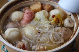 Twenty Minutes to Make Delicious---meatball Vermicelli Pot recipe