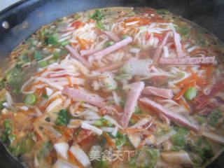 Mushroom Vegetable Noodle Soup recipe