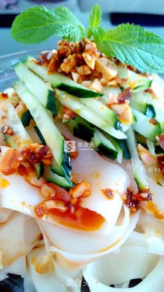 #aca烤明星大赛# Refreshing Liangpi (no-failure for No-washing Noodles) recipe