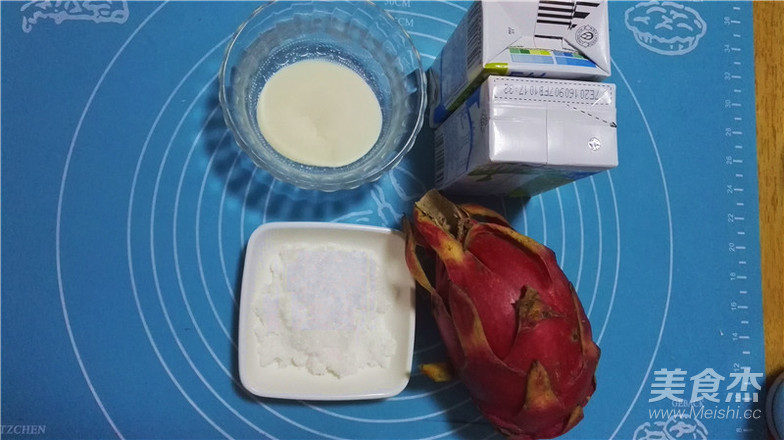 Natural and Gorgeous Dragon Fruit Milk Pudding recipe