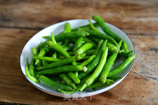 Stir-fried Pork with Watercress and Green Pepper recipe