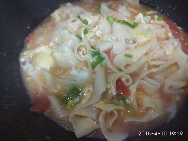 Hand-rolled Noodles with Tomatoes and Eggs recipe