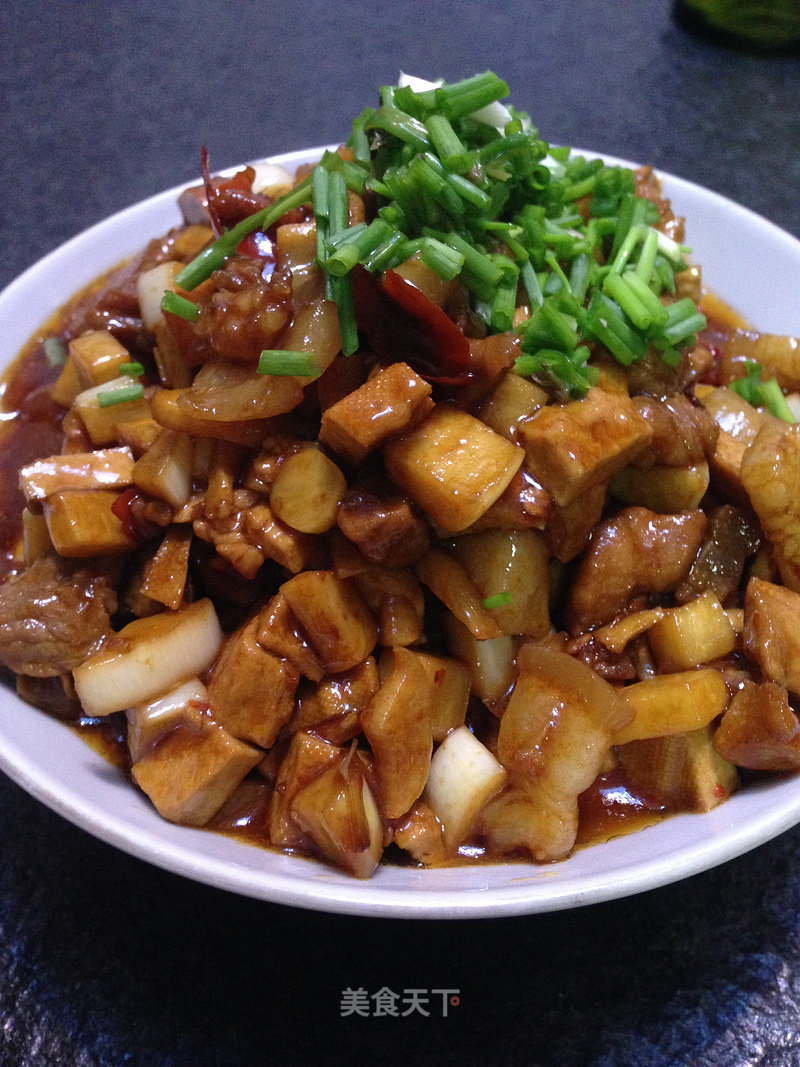 Self-fried Shanghai-style Spicy Pork Topping recipe