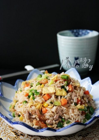 Fried Rice with Meat recipe