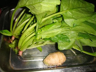 Spinach Rolls with Ginger Sauce recipe
