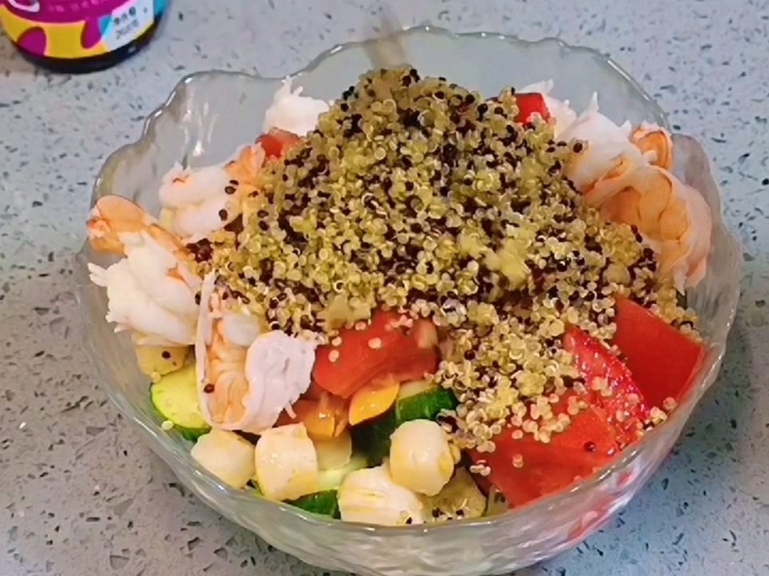 Lightweight, Reduced-fat Quinoa Seafood Salad, for You Who Love Beauty recipe