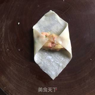 Pan-fried Wonton Skin Potato Spring Rolls recipe