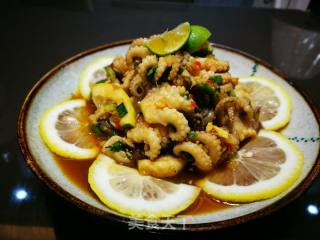 Lime Mustard Spicy Octopus recipe