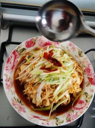 Scallion Oil Tofu Skin recipe