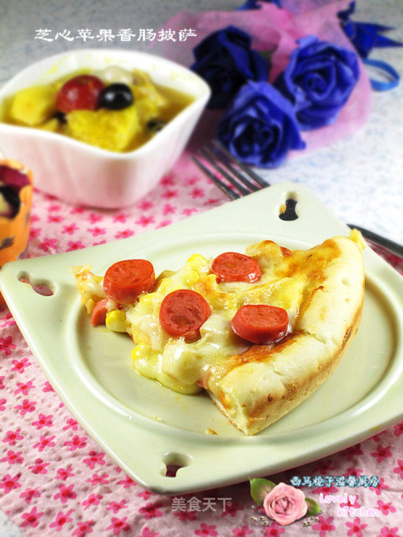 Cheese Sausage Apple Pizza recipe