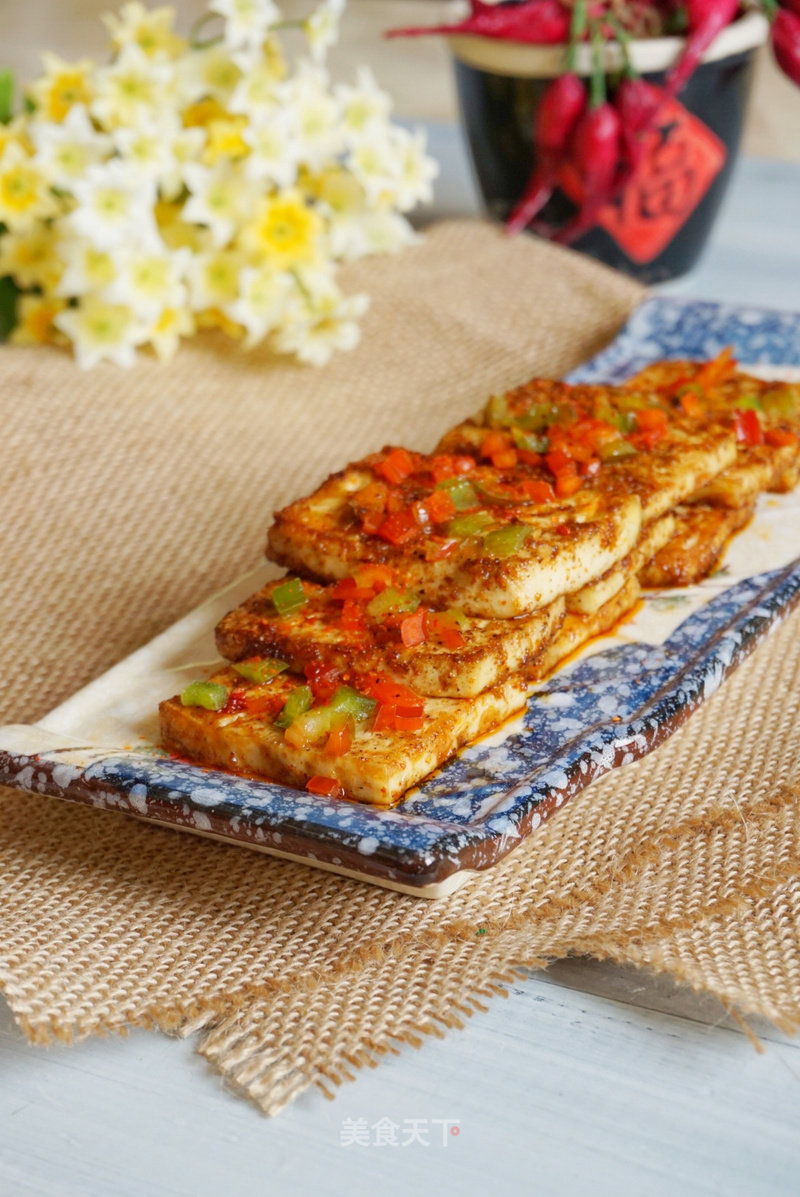 #aca烤明星大赛# Spicy Roasted Tofu recipe