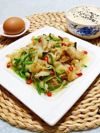 Fried Conch Slices with Green Onion