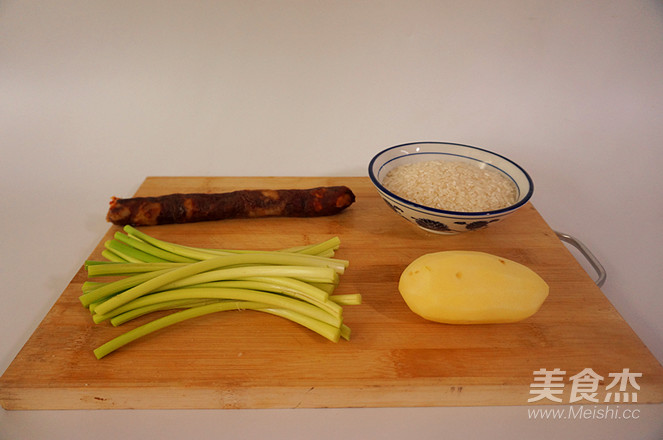 Sausage and Potato Braised Rice recipe