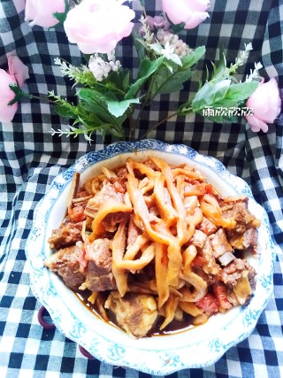 Stewed Pork Ribs with Dried White Radish recipe