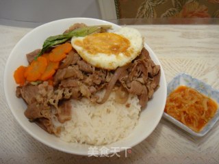 Signature Beef Rice with Ingredients recipe