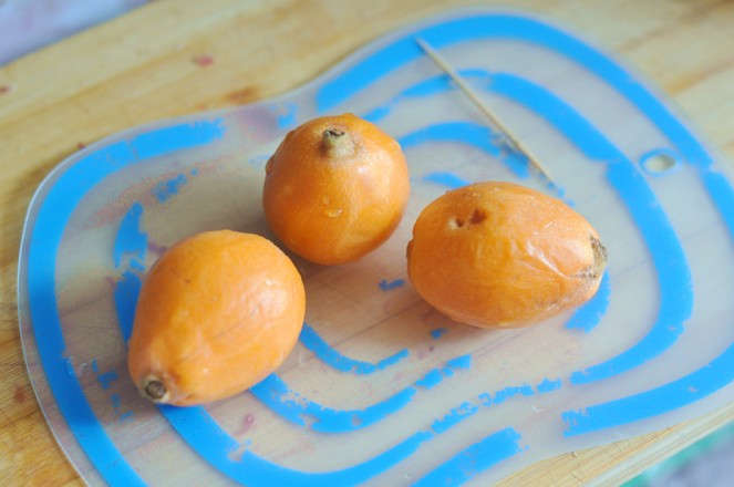 Loquat Coconut Milk Taro Balls recipe