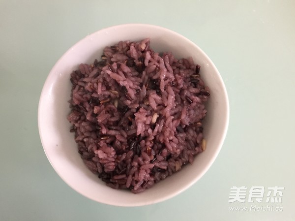 Colorful Purple Rice Fried Rice recipe